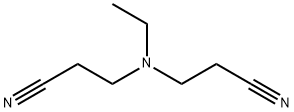 Propanenitrile, 3,3'-(ethylimino)bis- Struktur