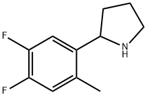 2-(4,5-difluoro-2-methylphenyl)pyrrolidine Struktur