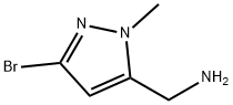 1H-Pyrazole-5-methanamine, 3-bromo-1-methyl- Struktur