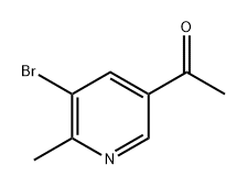 Ethanone, 1-(5-bromo-6-methyl-3-pyridinyl)- Struktur