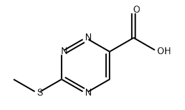 1,2,4-Triazine-6-carboxylic acid, 3-(methylthio)- Struktur