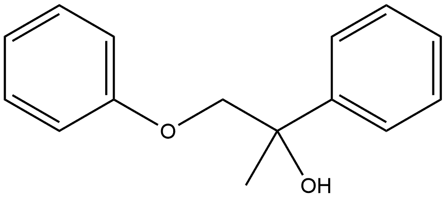 Benzenemethanol, α-methyl-α-(phenoxymethyl)- Struktur