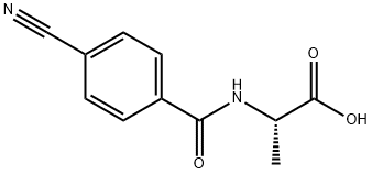 (4-Cyanobenzoyl)alanine Struktur