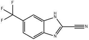 1H-Benzimidazole-2-carbonitrile, 6-(trifluoromethyl)- Struktur