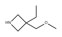 Azetidine, 3-ethyl-3-(methoxymethyl)- Struktur