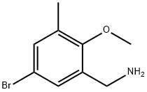 5-Bromo-2-methoxy-3-methylbenzylamine Struktur