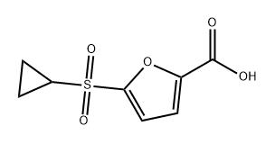 2-Furancarboxylic acid, 5-(cyclopropylsulfonyl)- Struktur