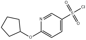 3-Pyridinesulfonyl chloride, 6-(cyclopentyloxy)- Struktur