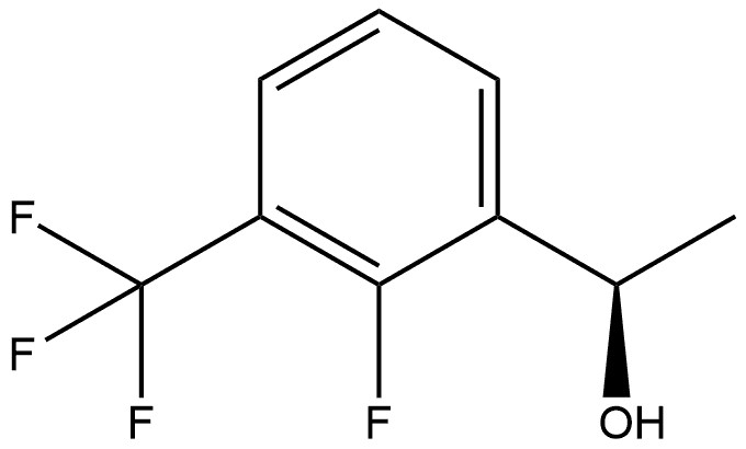 (1R)-1-[2-fluoro-3-(trifluoromethyl)phenyl]ethan-1-ol Struktur