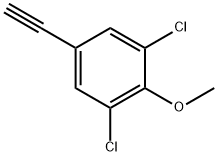 1,3-dichloro-5-ethynyl-2-methoxybenzene Struktur