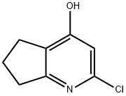 5H-Cyclopenta[b]pyridin-4-ol, 2-chloro-6,7-dihydro- Struktur