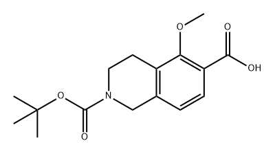 2,6(1H)-Isoquinolinedicarboxylic acid, 3,4-dihydro-5-methoxy-, 2-(1,1-dimethylethyl) ester Struktur