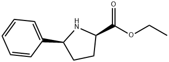 D-Proline, 5-phenyl-, ethyl ester, cis- (9CI) Struktur