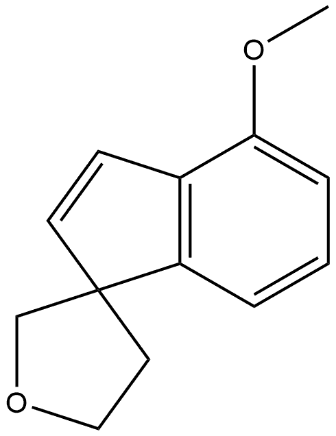 4'-methoxy-4,5-dihydro-2H-spiro[furan-3,1'-indene Struktur