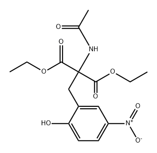 Propanedioic acid, 2-(acetylamino)-2-[(2-hydroxy-5-nitrophenyl)methyl]-, 1,3-diethyl ester