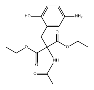 Propanedioic acid, 2-(acetylamino)-2-[(5-amino-2-hydroxyphenyl)methyl]-, 1,3-diethyl ester