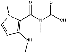 Carbamic acid, N-methyl-N-[[1-methyl-4-(methylamino)-1H-imidazol-5-yl]carbonyl]- Struktur