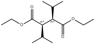 Butanedioic acid, 2,3-bis(1-methylethyl)-, 1,4-diethyl ester, (2R,3R)-rel- Struktur