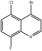 4-bromo-5-chloro-8-fluoroquinoline Struktur