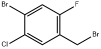 4-Bromo-5-chloro-2-fluorobenzyl bromide Struktur