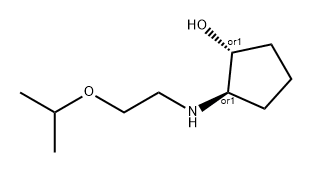 (1S,2S)-2-(2-isopropoxyethylamino)cyclopentanol hydrochloride Struktur