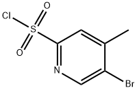 5-Bromo-4-methylpyridine-2-sulfonyl chloride Struktur