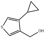 3-Cyclopropyl-4-(hydroxymethyl)thiophene Struktur