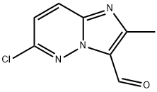 6-chloro-2-methylimidazo[1,2-b]pyridazine-3-carbaldehyde Struktur