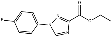 Ethyl 1-(4-fluorophenyl)-1,2,4-triazole-3-carboxylate Struktur