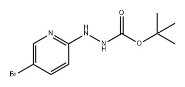 Hydrazinecarboxylic acid, 2-(5-bromo-2-pyridinyl)-, 1,1-dimethylethyl ester Struktur