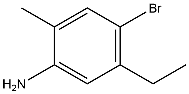 4-Bromo-5-ethyl-2-methylbenzenamine Struktur