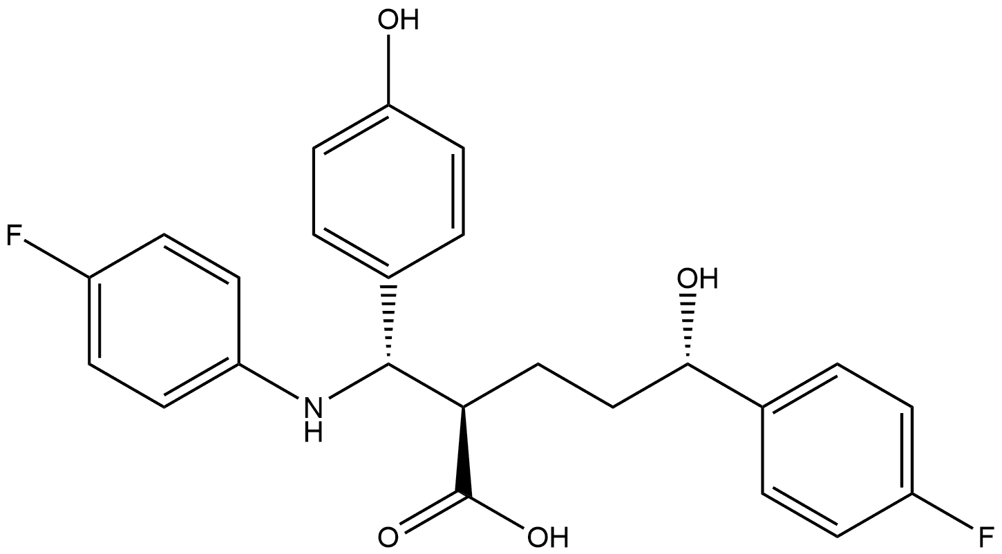 Ezetimibe Azetidinone Ring opened impurity Struktur