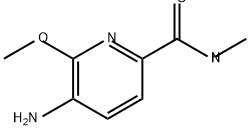 2-Pyridinecarboxamide, 5-amino-6-methoxy-N-methyl- Struktur