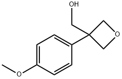 [3-(4-methoxyphenyl)oxetan-3-yl]methanol Struktur