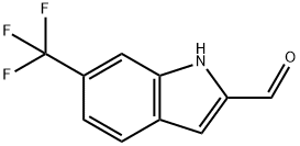 1H-Indole-2-carboxaldehyde, 6-(trifluoromethyl)- Struktur