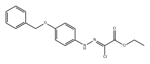 Acetic acid, 2-chloro-2-[2-[4-(phenylmethoxy)phenyl]hydrazinylidene]-, ethyl ester, (2Z)-