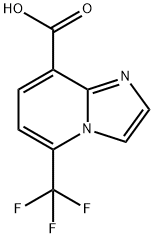 Imidazo[1,2-a]pyridine-8-carboxylic acid, 5-(trifluoromethyl)- Structure