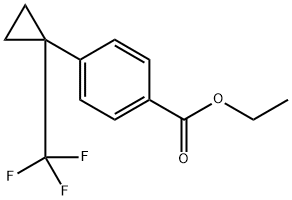 Ethyl 4-(1-Trifluoromethyl-cyclopropyl)-benzoate Struktur