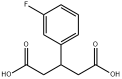 Pentanedioic acid, 3-(3-fluorophenyl)- Struktur