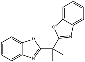 Benzoxazole, 2,2'-(1-methylethylidene)bis- Struktur