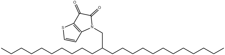 4H-Thieno[3,2-b]pyrrole-5,6-dione, 4-(2-decyltetradecyl)- Struktur