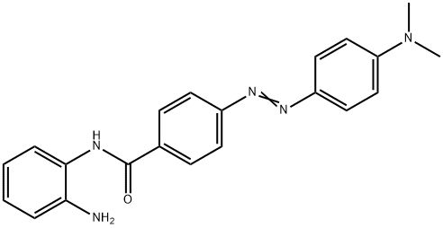 Benzamide, N-(2-aminophenyl)-4-[2-[4-(dimethylamino)phenyl]diazenyl]- Struktur