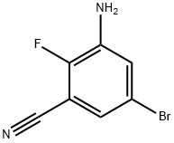 3-Amino-5-bromo-2-fluoro-benzonitrile Struktur