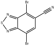 2,1,3-Benzothiadiazole-5-carbonitrile, 4,7-dibromo- Struktur