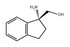 1H-Indene-1-methanol, 1-amino-2,3-dihydro-, (1R)- Struktur