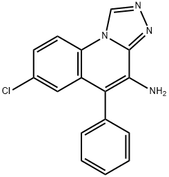 7-Chloro-5-phenyl[1,2,4]triazolo[4,3-a]quinolin-4-amine Struktur