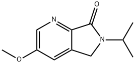 7H-Pyrrolo[3,4-b]pyridin-7-one, 5,6-dihydro-3-methoxy-6-(1-methylethyl)- Struktur