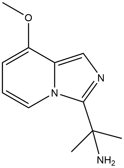 Imidazo[1,5-a]pyridine-3-methanamine, 8-methoxy-α,α-dimethyl- Struktur