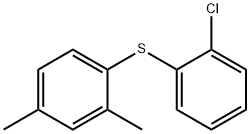 Benzene, 1-[(2-chlorophenyl)thio]-2,4-dimethyl- Struktur