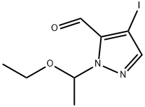 1-(1-Ethoxyethyl)-4-iodo-1H-pyrazole-5-carbaldehyde Struktur